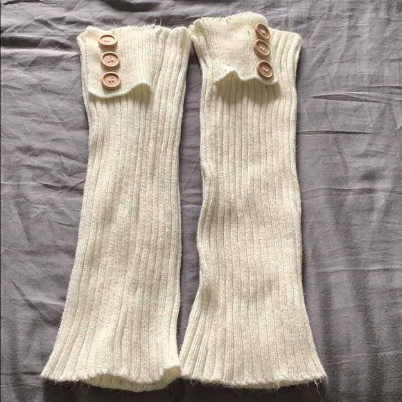 Cream leg warmers - Picture 1 of 1